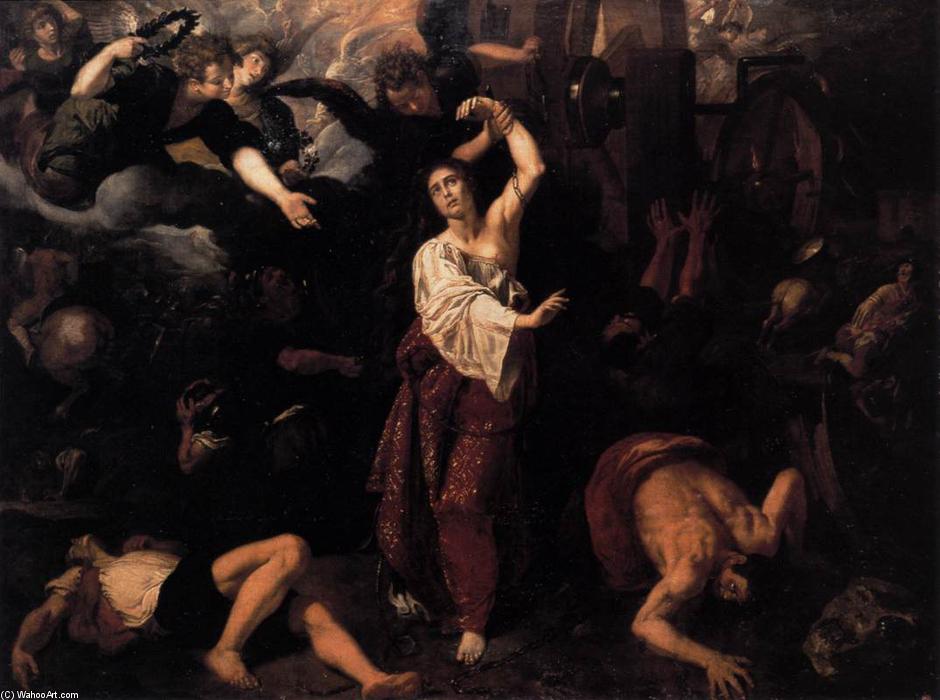 Wikioo.org - The Encyclopedia of Fine Arts - Painting, Artwork by Vicente Castelló - The Martyrdom of St Catherine of Alexandria