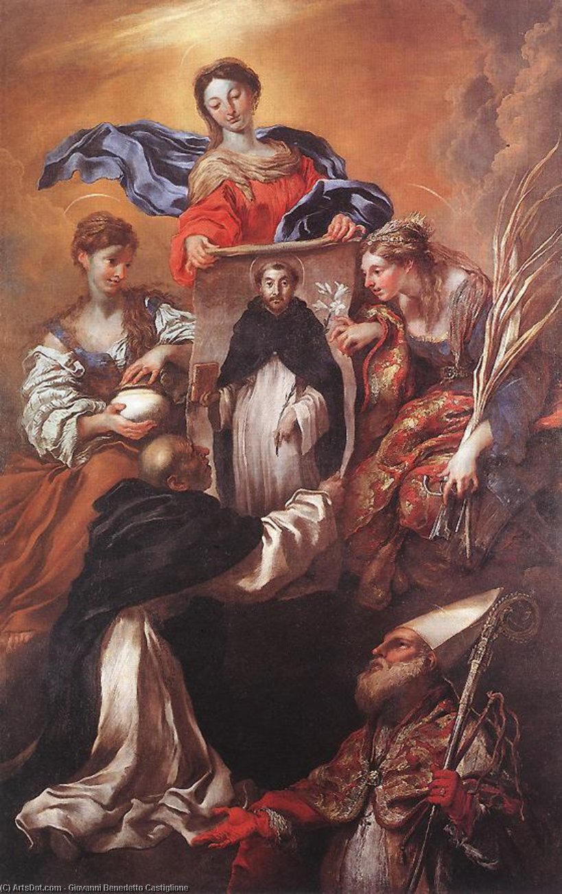 WikiOO.org - Encyclopedia of Fine Arts - Maleri, Artwork Giovanni Benedetto Castiglione - The Miracle of Soriano