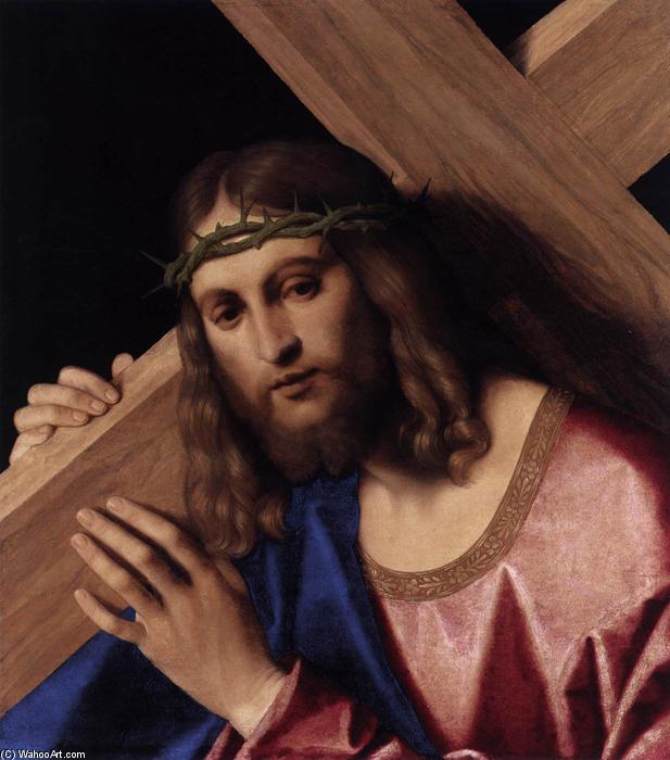 WikiOO.org - Enciclopédia das Belas Artes - Pintura, Arte por Vincenzo Catena - Christ Carrying the Cross