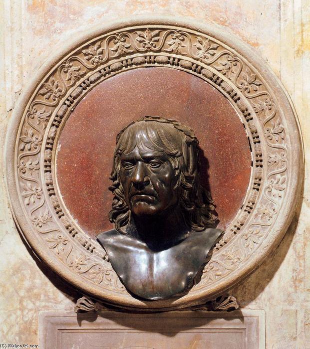 Wikioo.org - The Encyclopedia of Fine Arts - Painting, Artwork by Gian Marco Cavalli - Bust of Andrea Mantegna