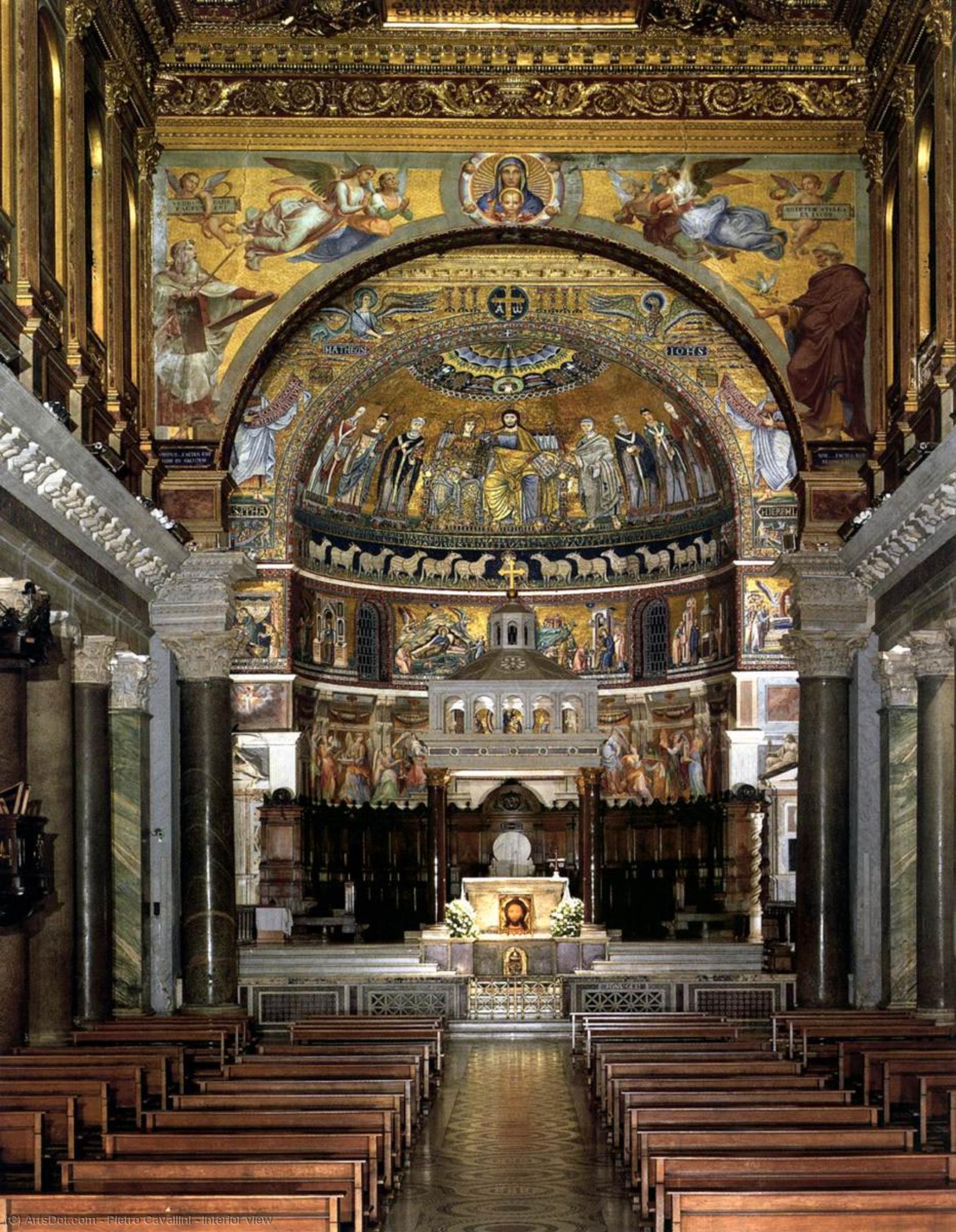 WikiOO.org - Εγκυκλοπαίδεια Καλών Τεχνών - Ζωγραφική, έργα τέχνης Pietro Cavallini - Interior view