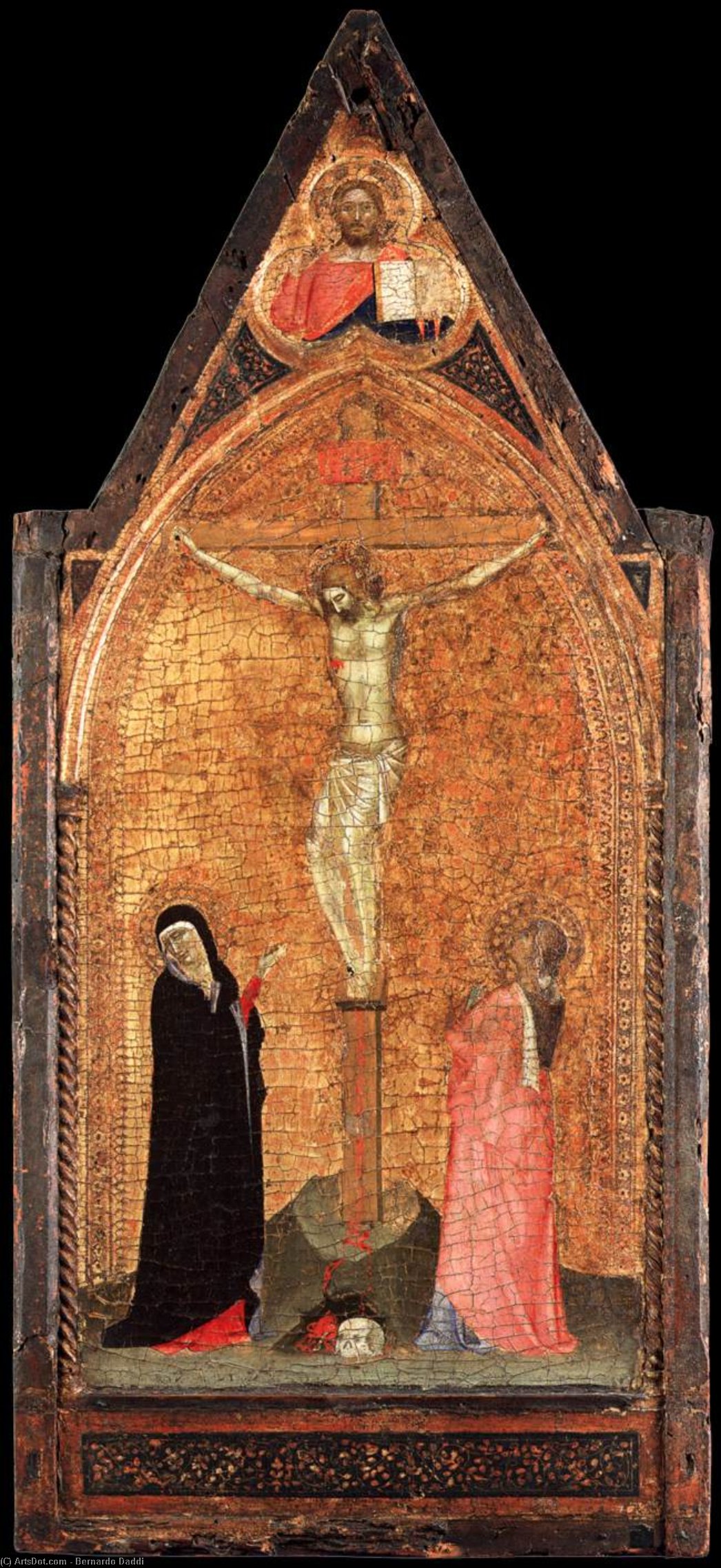 Wikioo.org - The Encyclopedia of Fine Arts - Painting, Artwork by Bernardo Daddi - Crucifixion