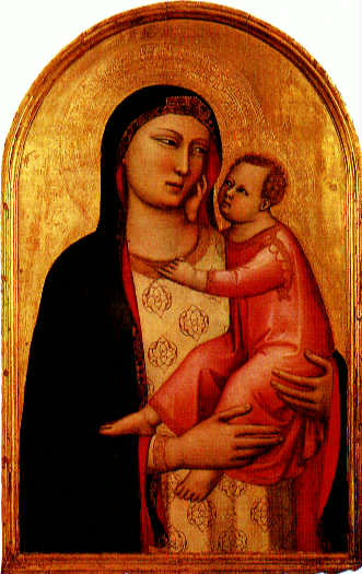 WikiOO.org - Encyclopedia of Fine Arts - Lukisan, Artwork Bernardo Daddi - Madonna and Child