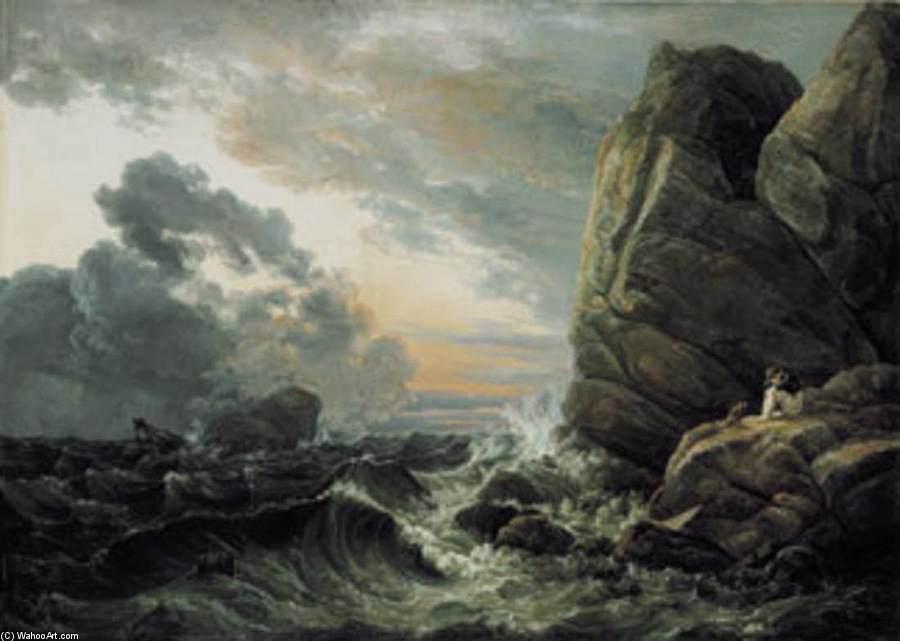 Wikioo.org - The Encyclopedia of Fine Arts - Painting, Artwork by Johan Christian Clausen Dahl - Morning after a Stormy Night