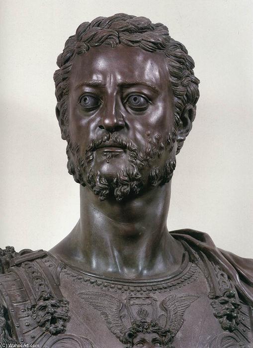 WikiOO.org - Encyclopedia of Fine Arts - Lukisan, Artwork Benvenuto Cellini - Bust of Cosimo I (detail)