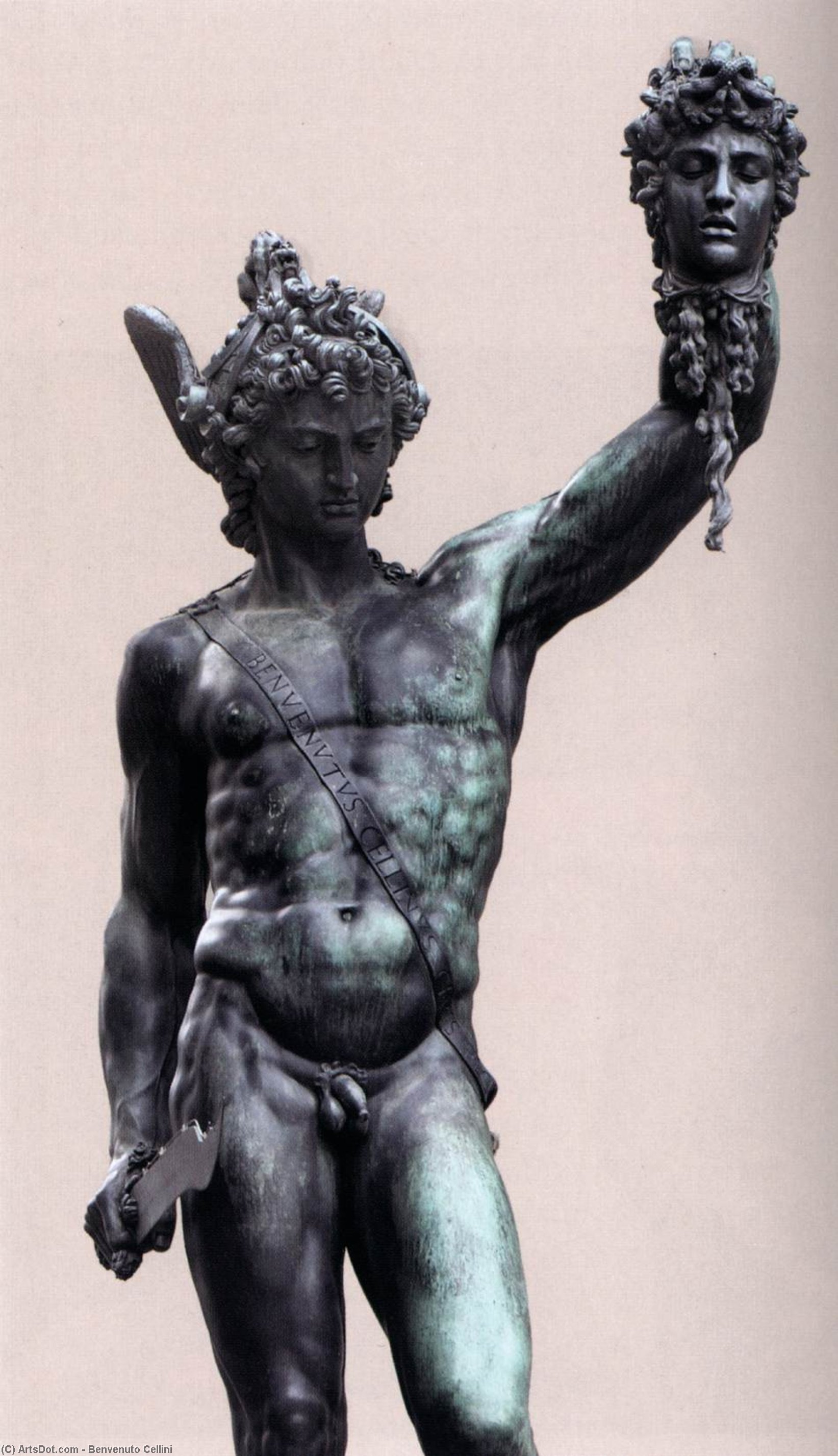 Wikioo.org - The Encyclopedia of Fine Arts - Painting, Artwork by Benvenuto Cellini - Perseus (detail)