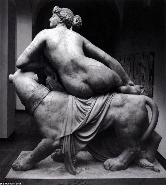 WikiOO.org - Encyclopedia of Fine Arts - Maleri, Artwork Heinrich Dannecker - Ariadne on the Panther (rear view)