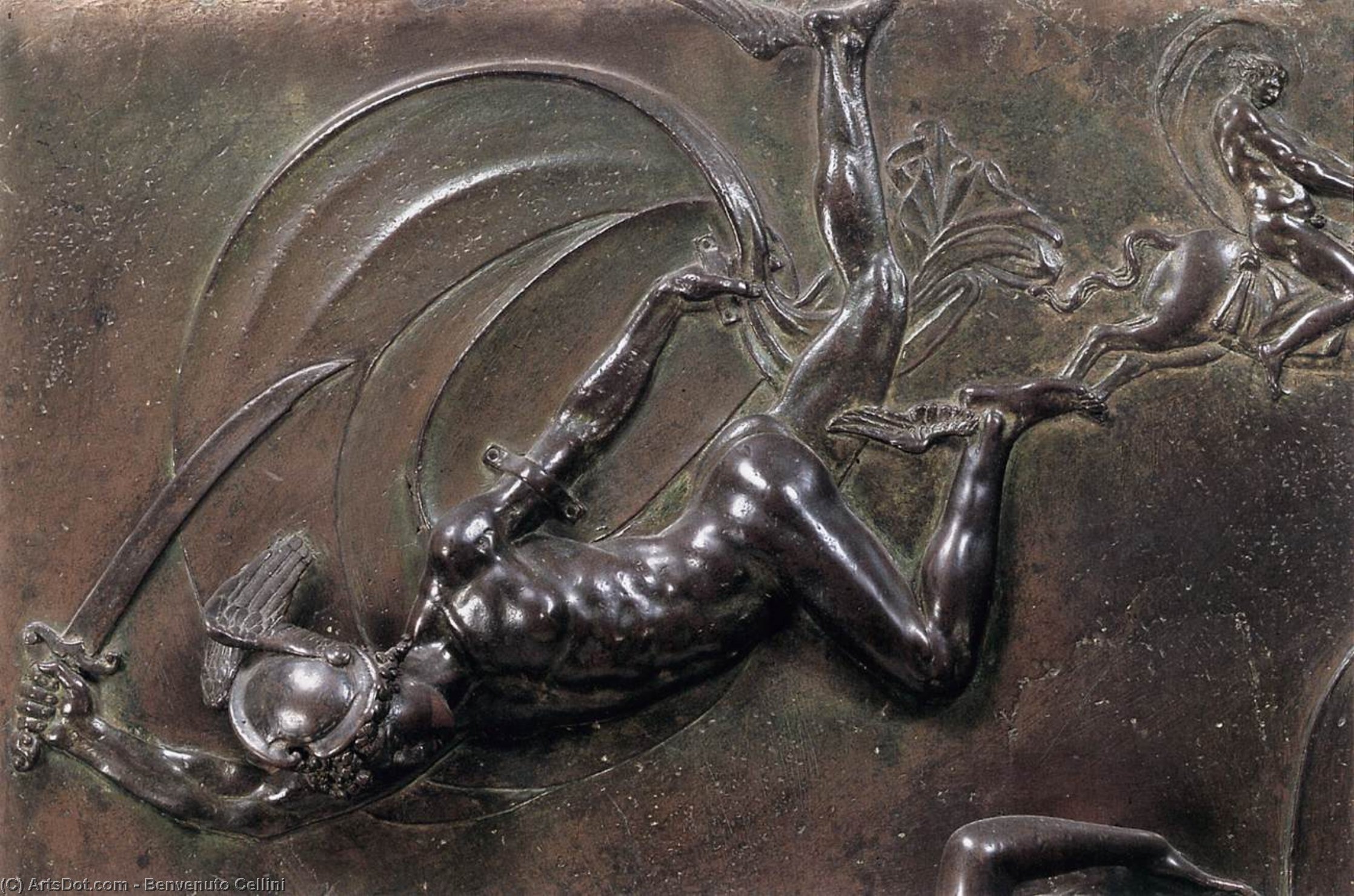 WikiOO.org - Encyclopedia of Fine Arts - Lukisan, Artwork Benvenuto Cellini - The Rescue of Andromeda (detail)