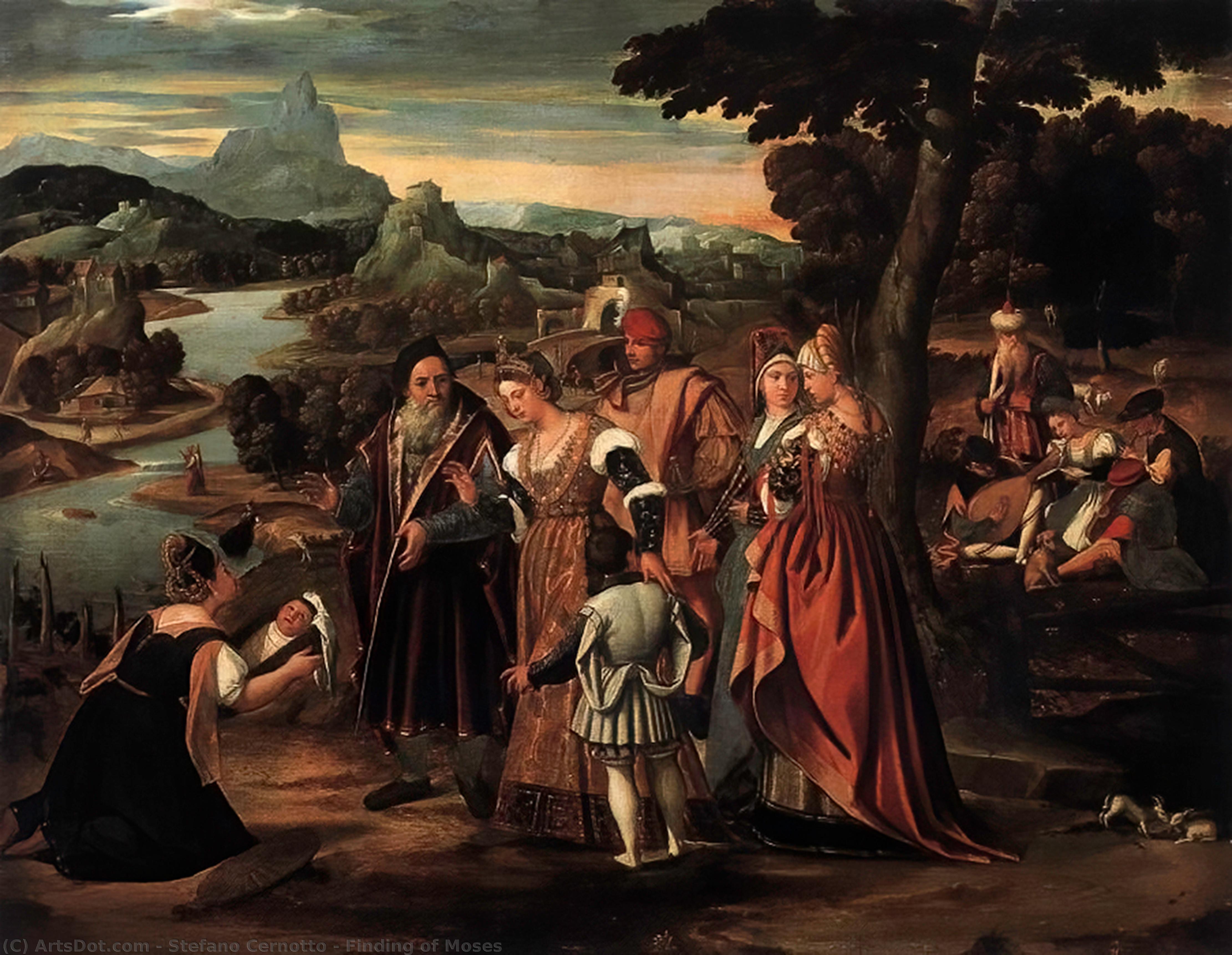 WikiOO.org - Enciclopedia of Fine Arts - Pictura, lucrări de artă Stefano Cernotto - Finding of Moses