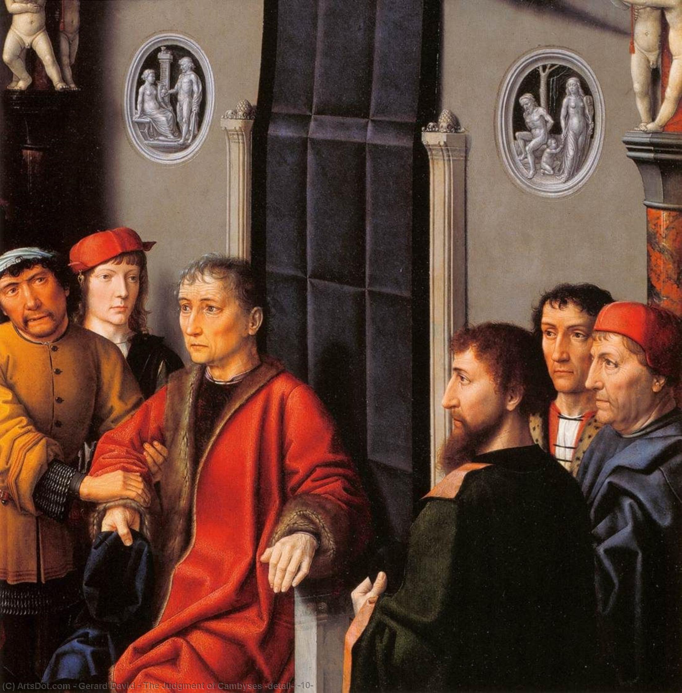 Wikioo.org - The Encyclopedia of Fine Arts - Painting, Artwork by Gerard David - The Judgment of Cambyses (detail) (10)