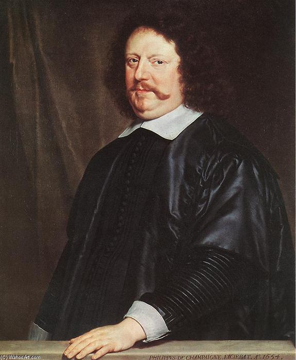 Wikioo.org - The Encyclopedia of Fine Arts - Painting, Artwork by Philippe De Champaigne - Portrait of Henri Groulart