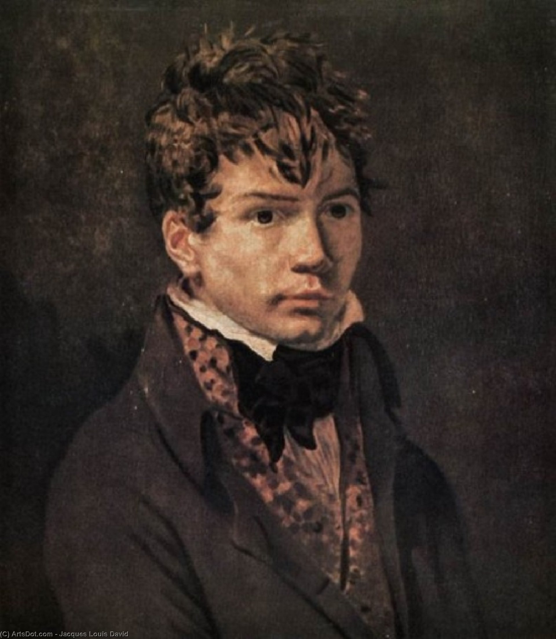 WikiOO.org - אנציקלופדיה לאמנויות יפות - ציור, יצירות אמנות Jacques Louis David - Portrait of Ingres