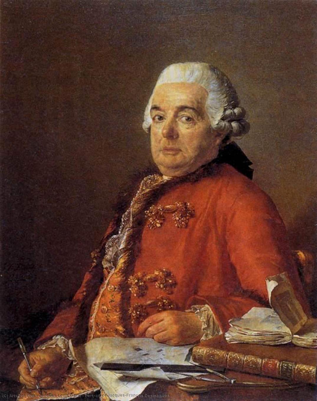 WikiOO.org - Enciclopédia das Belas Artes - Pintura, Arte por Jacques Louis David - Portrait of Jacques-François Desmaisons