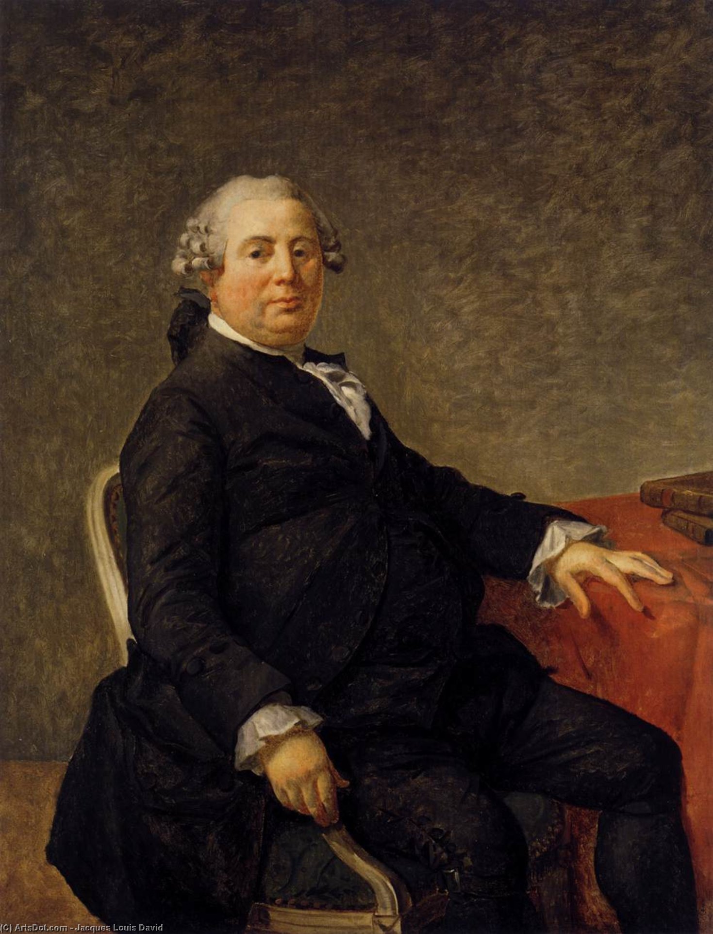Wikioo.org - The Encyclopedia of Fine Arts - Painting, Artwork by Jacques Louis David - Portrait of Philippe-Laurent de Joubert