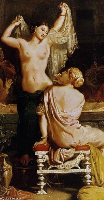 WikiOO.org - Encyclopedia of Fine Arts - Lukisan, Artwork Théodore Chassériau - The Tepidarium (detail)