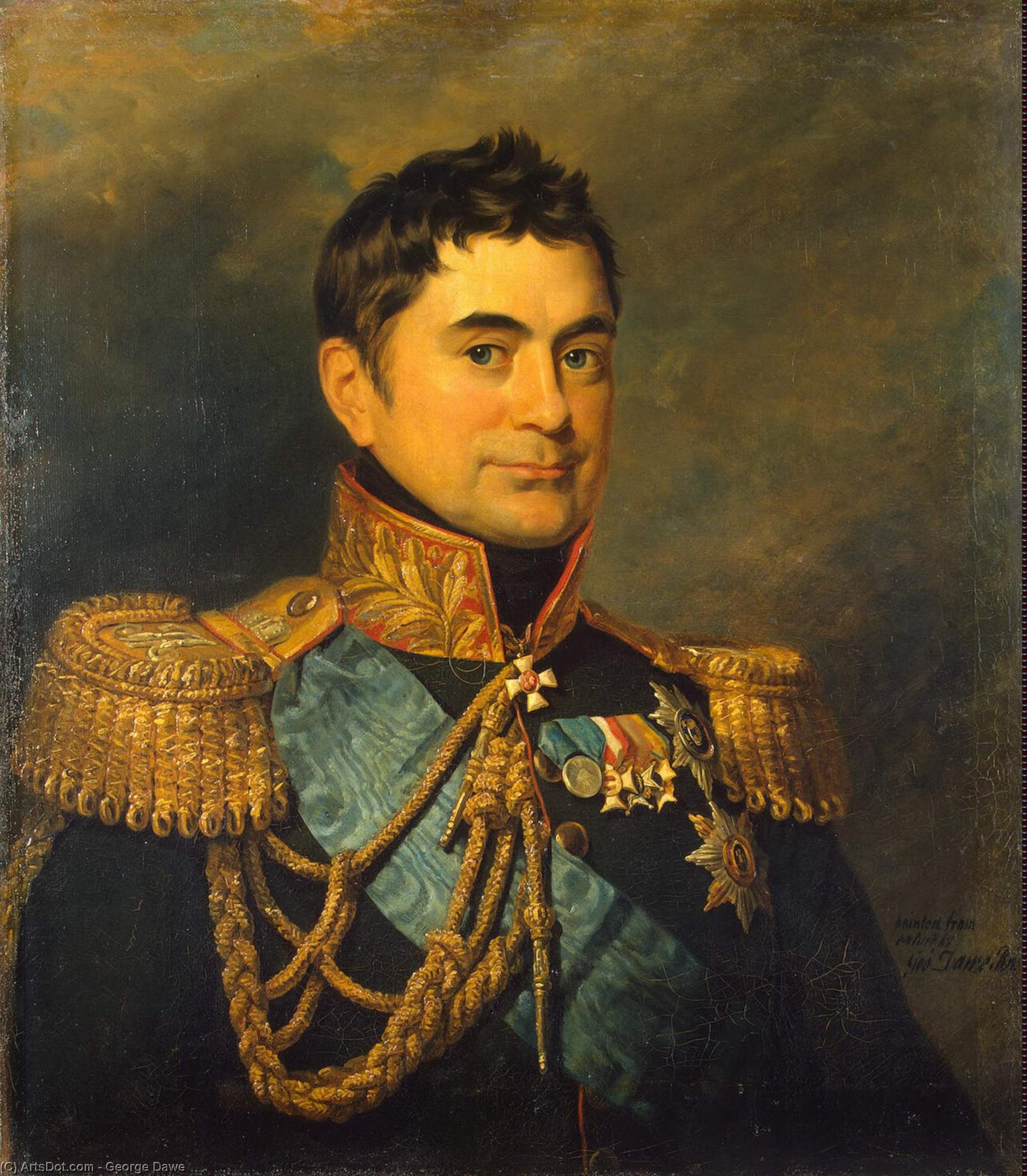 WikiOO.org - Encyclopedia of Fine Arts - Malba, Artwork George Dawe - Portrait of Pyotr M. Volkonsky