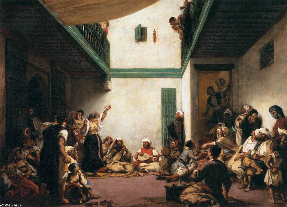 Wikioo.org - The Encyclopedia of Fine Arts - Painting, Artwork by Eugène Delacroix - Jewish Wedding in Morocco