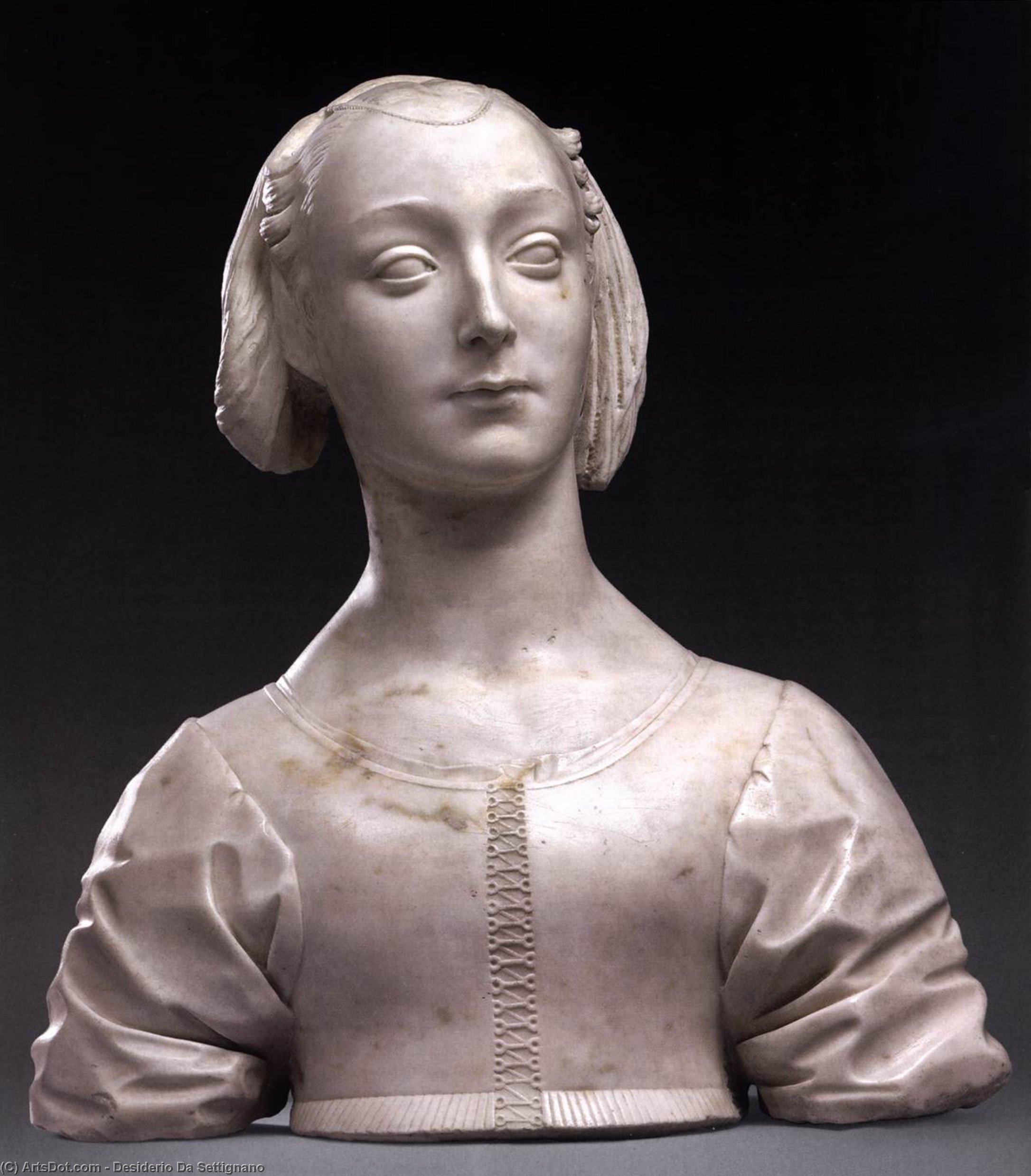 WikiOO.org - Enciklopedija dailės - Tapyba, meno kuriniai Desiderio Da Settignano - Portrait of Marietta Strozzi