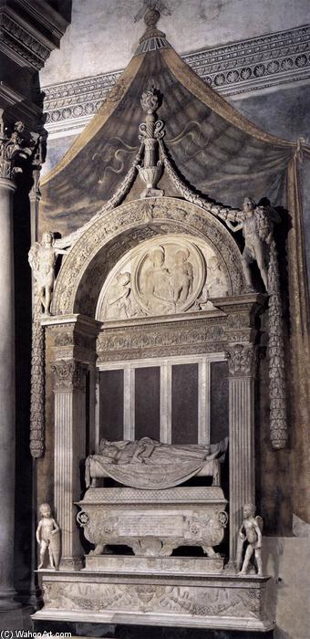 Wikioo.org - The Encyclopedia of Fine Arts - Painting, Artwork by Desiderio Da Settignano - Tomb of Carlo Marsuppini