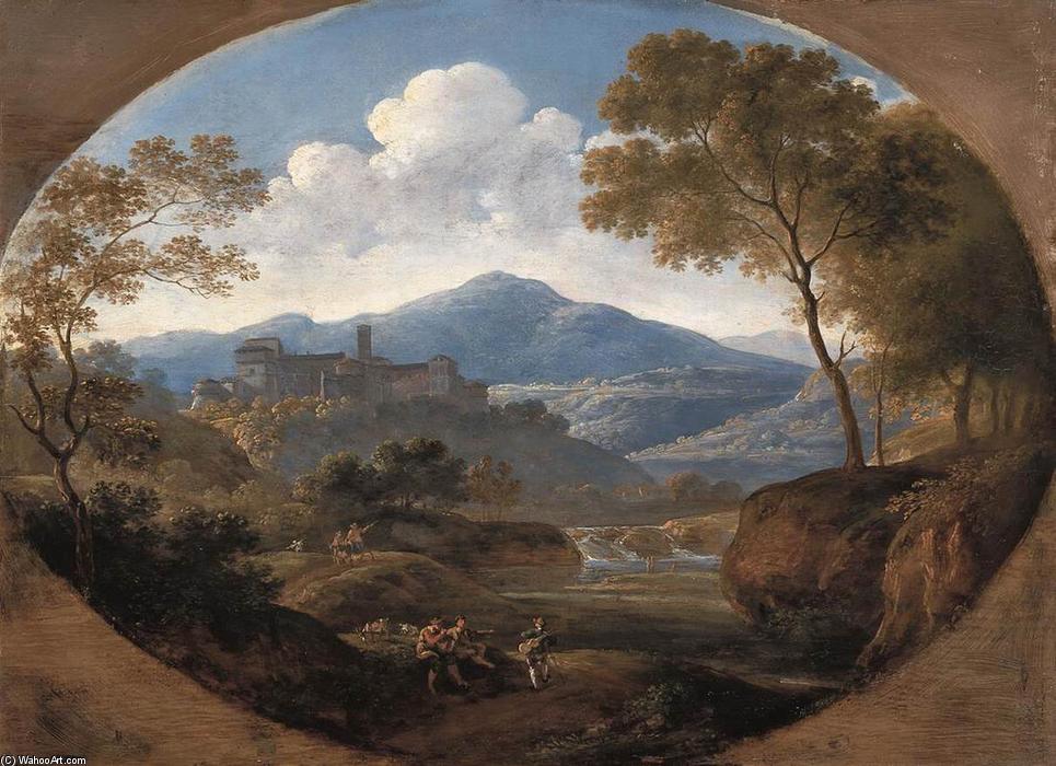 Wikioo.org - The Encyclopedia of Fine Arts - Painting, Artwork by Johann Georg Von Dillis - Grottaferrata near Rome