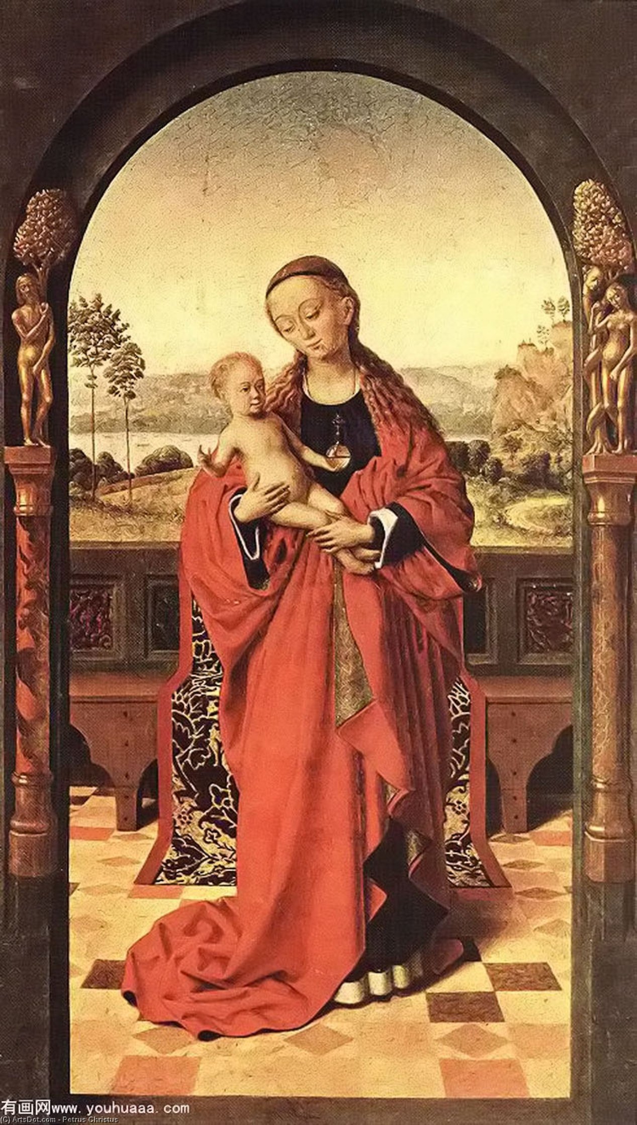 WikiOO.org - Енциклопедия за изящни изкуства - Живопис, Произведения на изкуството Petrus Christus - Madonna