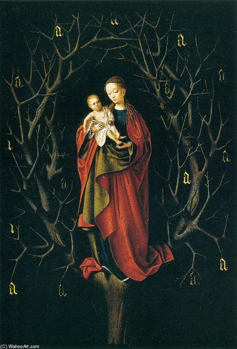 Wikioo.org – La Enciclopedia de las Bellas Artes - Pintura, Obras de arte de Petrus Christus - la virgen de ExtremoOriente comadrona tronco