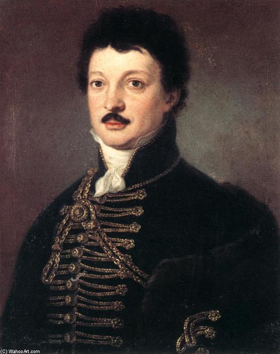 WikiOO.org - Encyclopedia of Fine Arts - Målning, konstverk Janos Donat - Portrait of Poet Dániel Berzsenyi