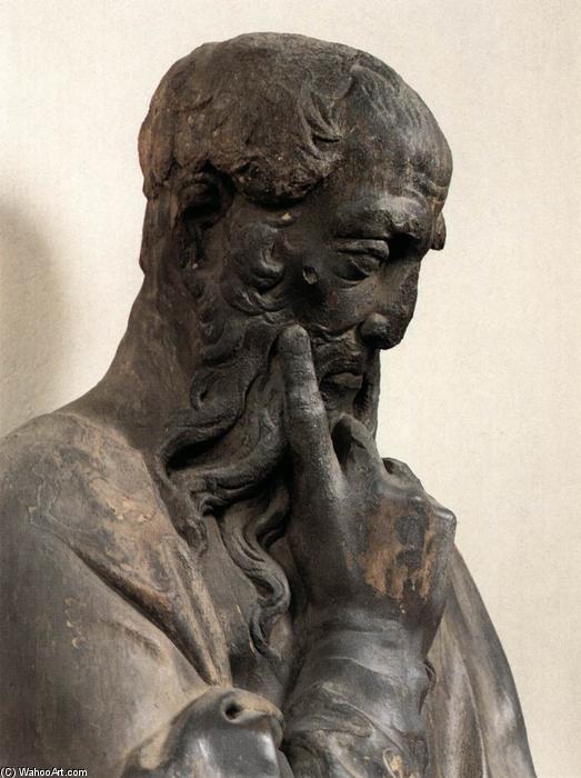 Wikioo.org – L'Enciclopedia delle Belle Arti - Pittura, Opere di Donatello - Bearded Profeta (particolare)
