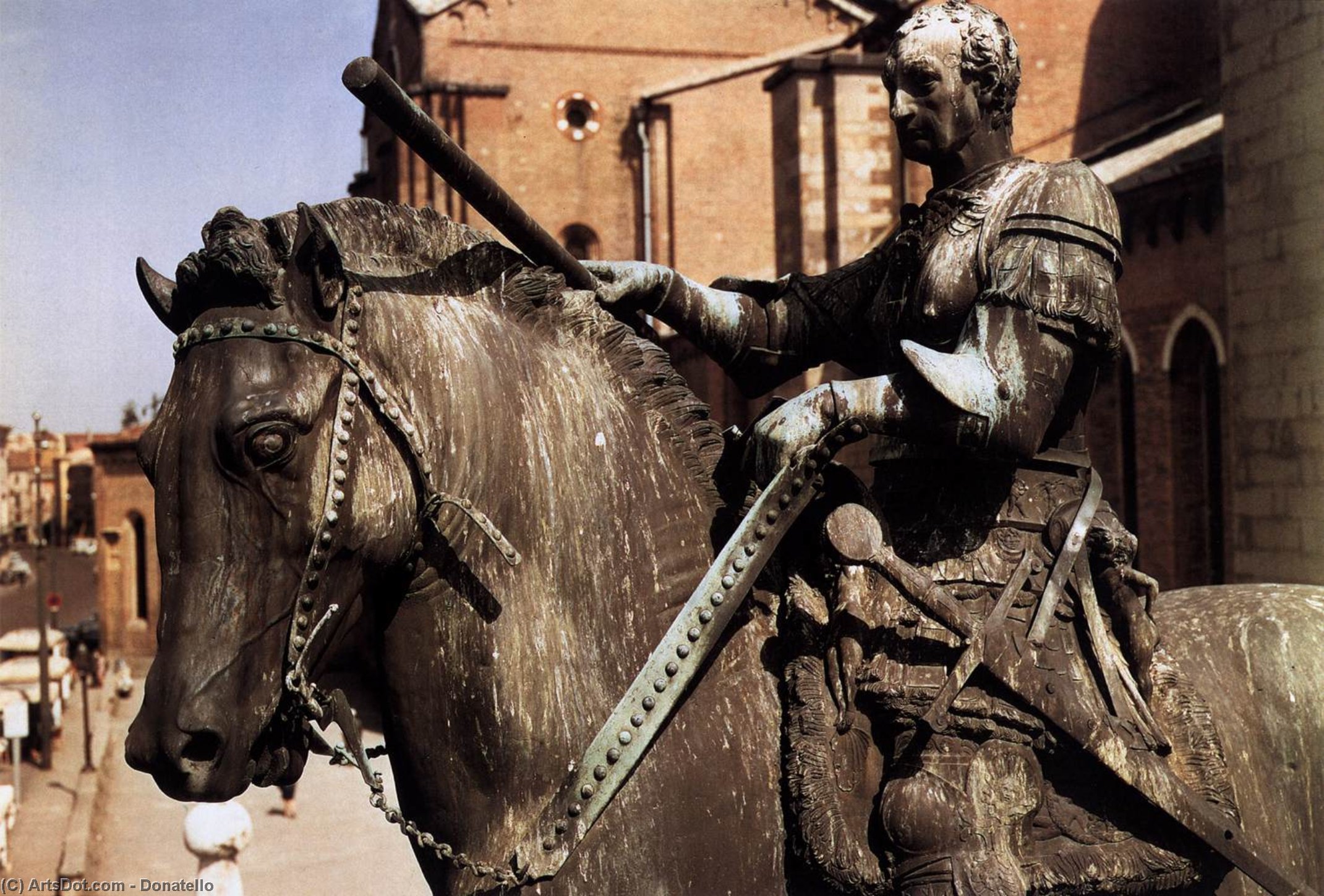 WikiOO.org - אנציקלופדיה לאמנויות יפות - ציור, יצירות אמנות Donatello - Equestrian Statue of Gattamelata (detail)