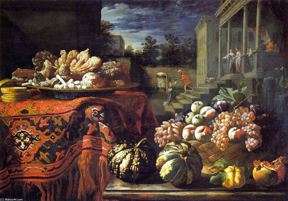 Wikioo.org - The Encyclopedia of Fine Arts - Painting, Artwork by Pier Francesco Cittadini - Still-Life with Fruit and Sweets