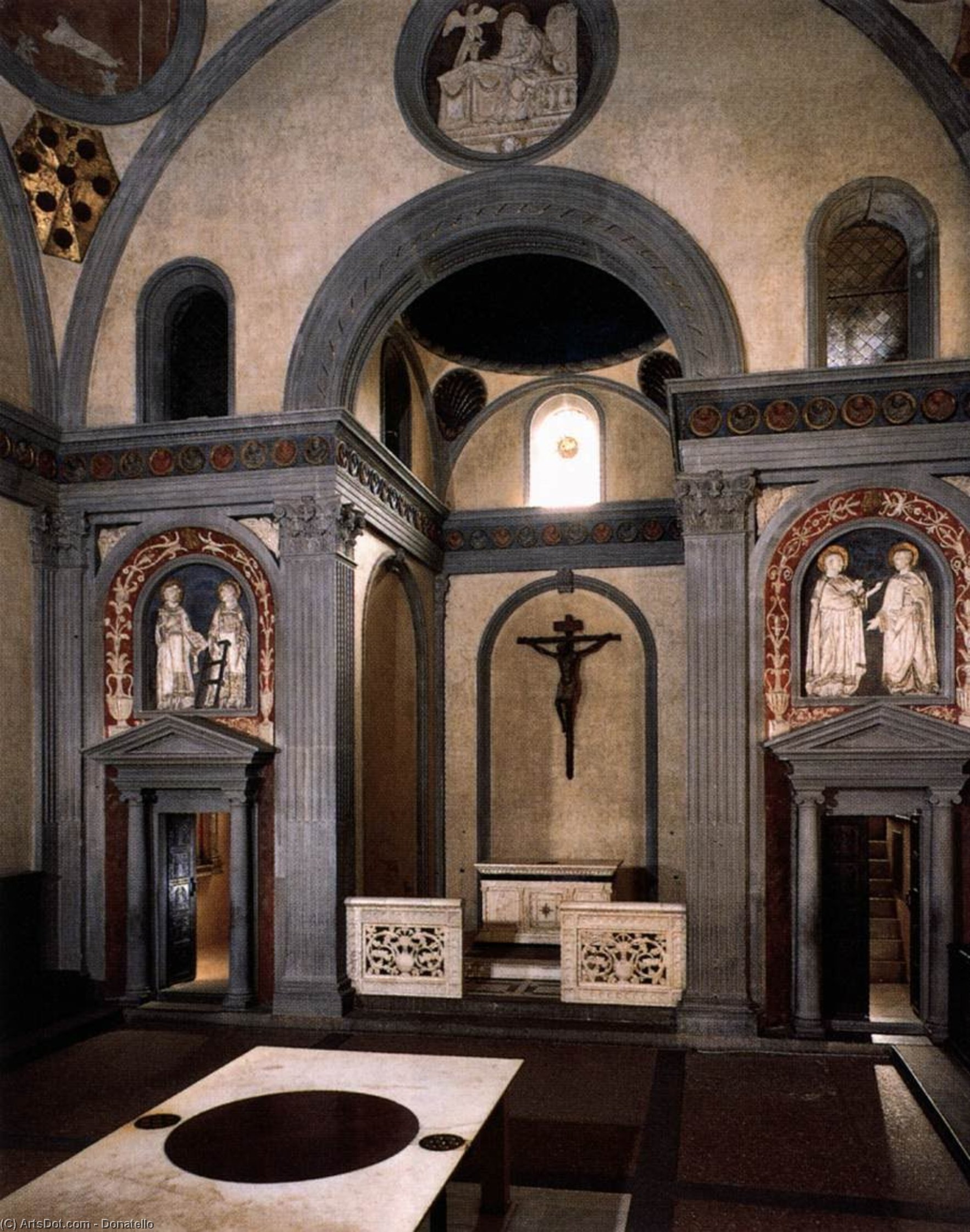 Wikioo.org - The Encyclopedia of Fine Arts - Painting, Artwork by Donatello - Old Sacristy