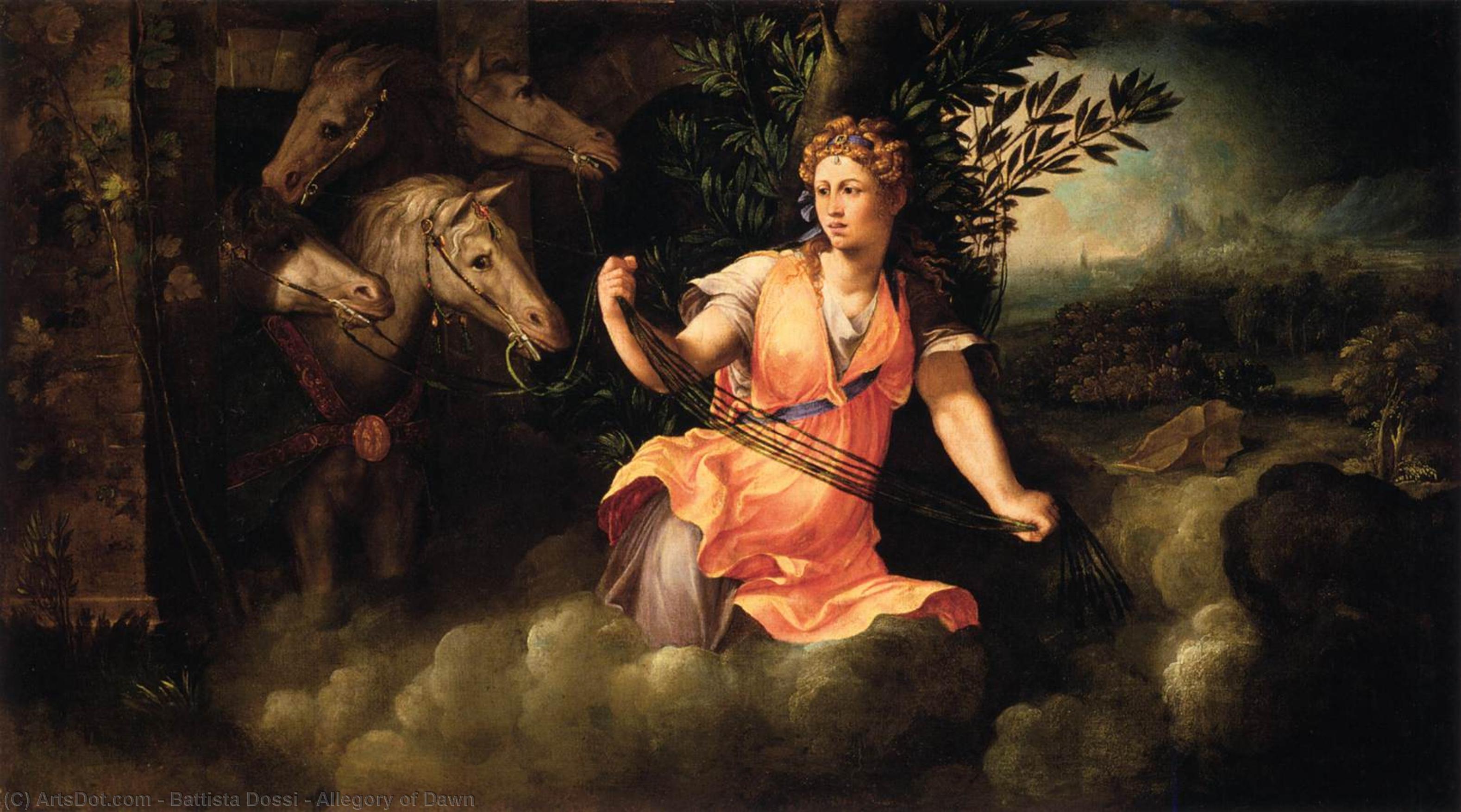 WikiOO.org - Enciklopedija likovnih umjetnosti - Slikarstvo, umjetnička djela Battista Dossi - Allegory of Dawn