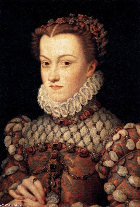 WikiOO.org - Encyclopedia of Fine Arts - Maľba, Artwork François Clouet - Elisabeth of Austria, Queen of France
