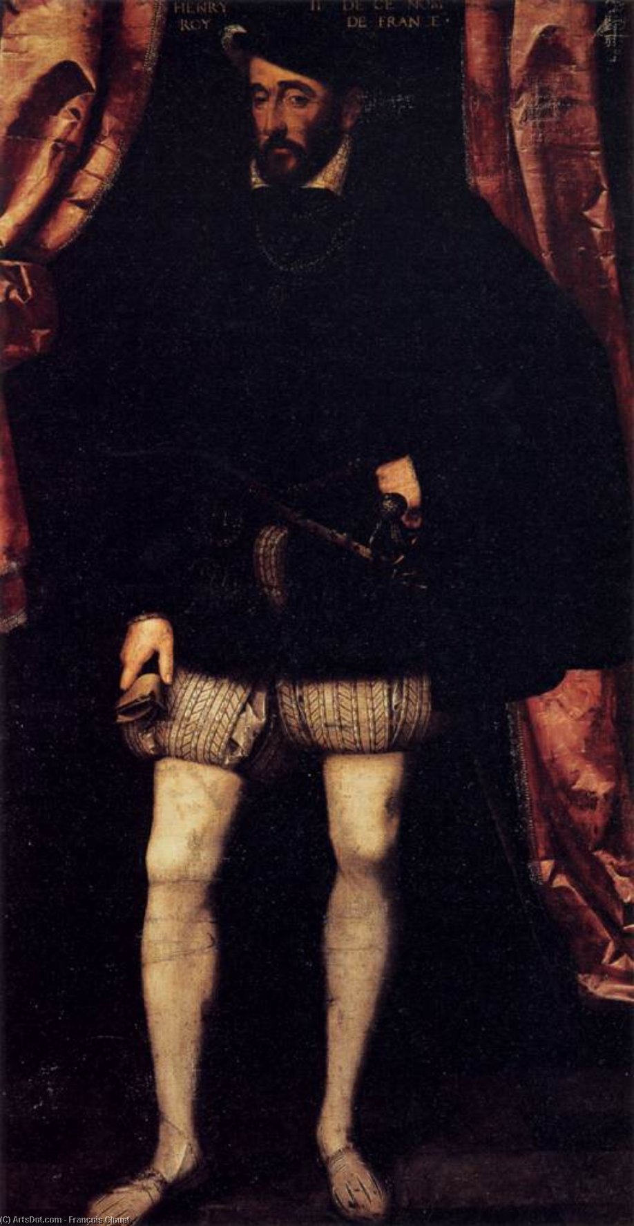 WikiOO.org - Encyclopedia of Fine Arts - Maľba, Artwork François Clouet - Portrait of Henri II