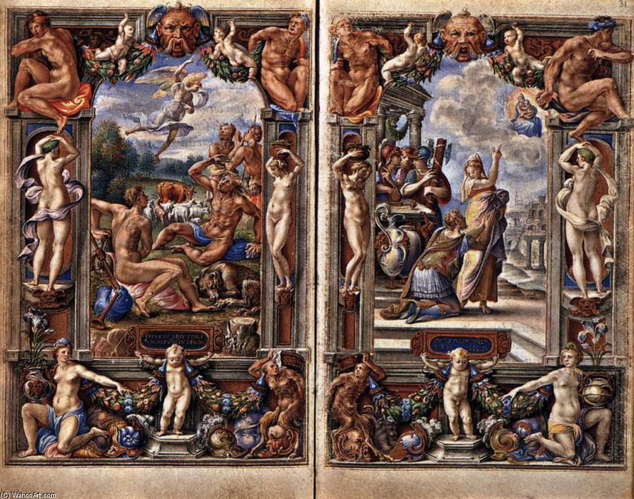Wikioo.org - The Encyclopedia of Fine Arts - Painting, Artwork by Giulio Clovio - Pages from the Farnese Hours
