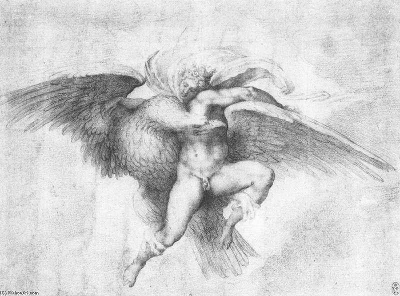 WikiOO.org - Enciklopedija likovnih umjetnosti - Slikarstvo, umjetnička djela Giulio Clovio - The Rape of Ganymede