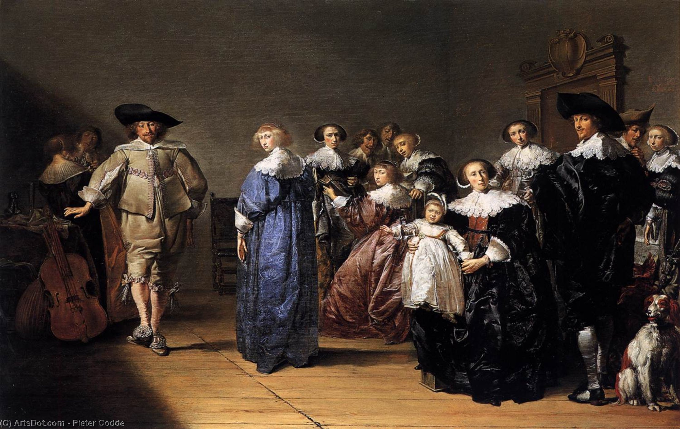 Wikioo.org - The Encyclopedia of Fine Arts - Painting, Artwork by Pieter Jacobs Codde - Merry Company
