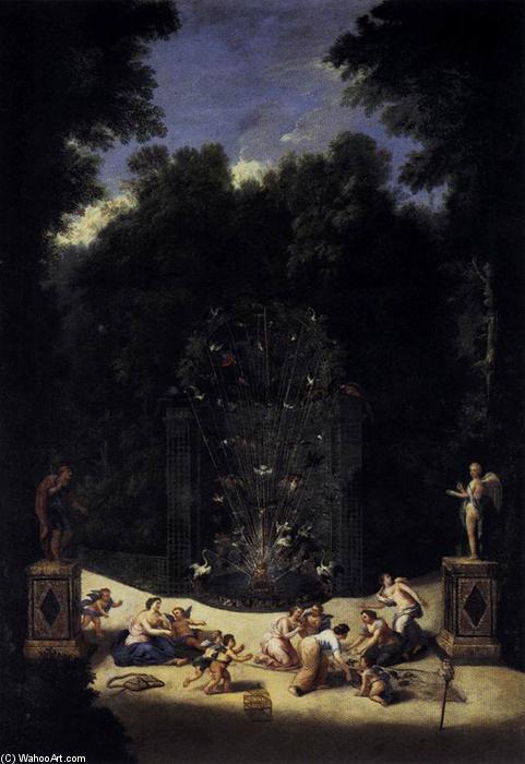 WikiOO.org - אנציקלופדיה לאמנויות יפות - ציור, יצירות אמנות Jean Ii Cotelle - Entrance to the Maze