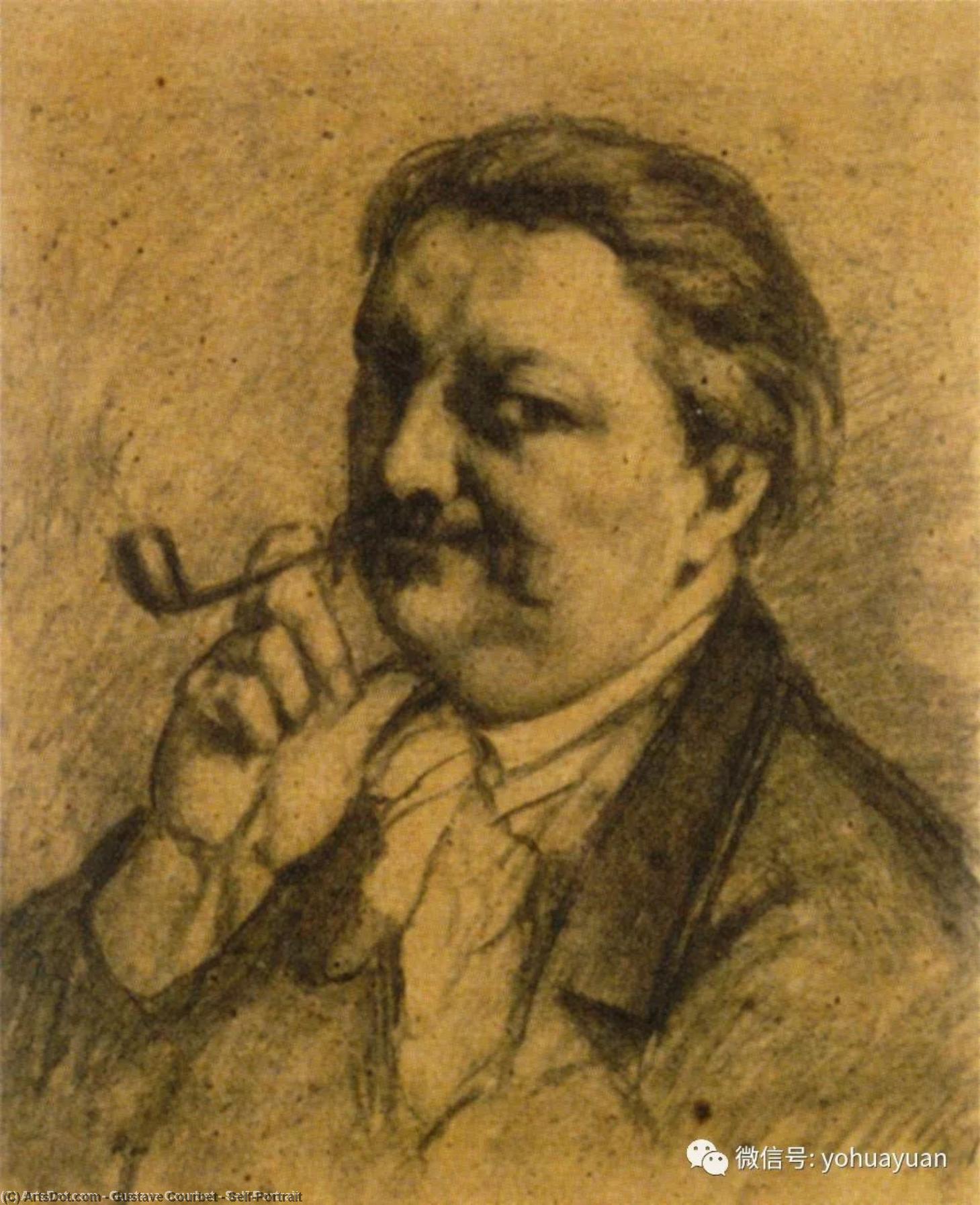 WikiOO.org - Encyclopedia of Fine Arts - Festés, Grafika Gustave Courbet - Self-Portrait