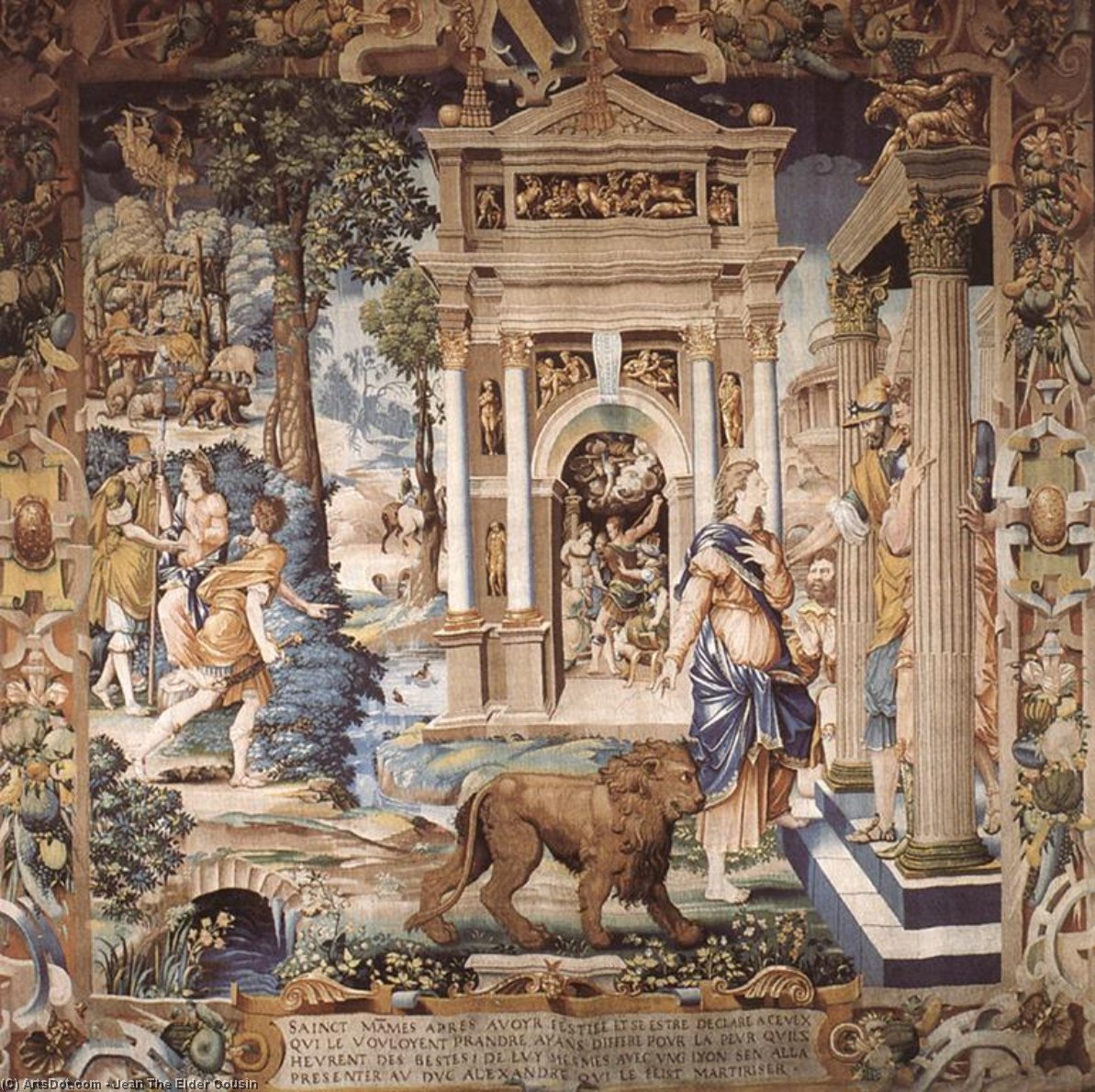 Wikioo.org – L'Encyclopédie des Beaux Arts - Peinture, Oeuvre de Jean The Elder Cousin - st mammés  et  Duc  Alexandre