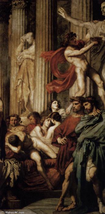 Wikioo.org - The Encyclopedia of Fine Arts - Painting, Artwork by Thomas Couture - Romans of the Decadence (detail)
