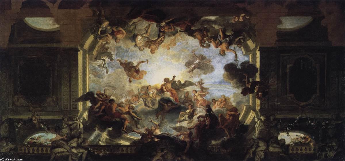 WikiOO.org - אנציקלופדיה לאמנויות יפות - ציור, יצירות אמנות Charles Antoine Coypel - Assembly of Gods