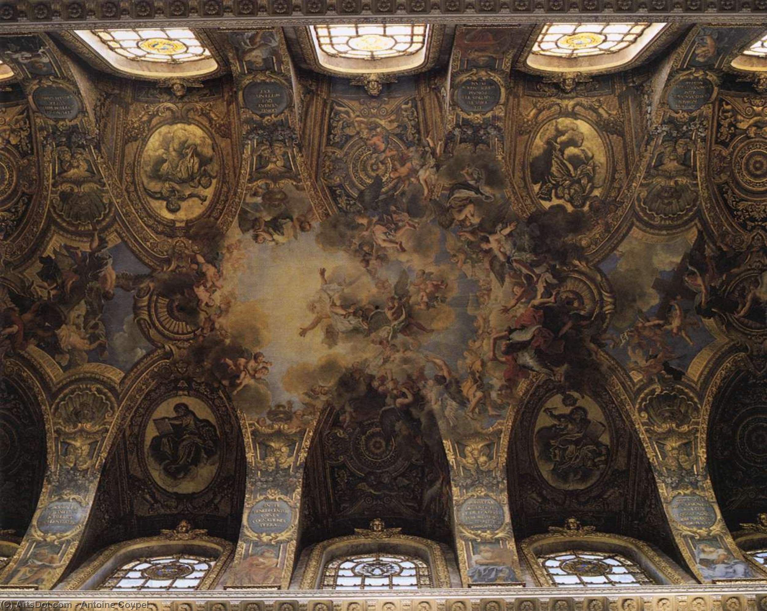 WikiOO.org - Encyclopedia of Fine Arts - Lukisan, Artwork Charles Antoine Coypel - Vault decoration