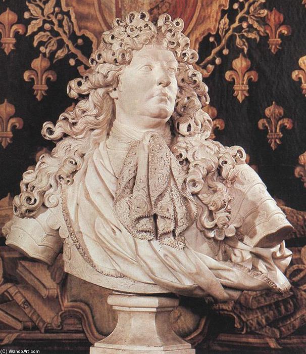 Wikioo.org – La Enciclopedia de las Bellas Artes - Pintura, Obras de arte de Antoine Coysevox - El rey Luis XIV