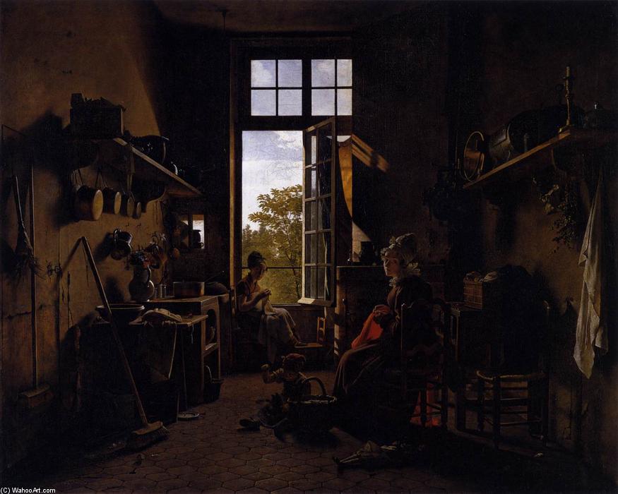 Wikioo.org - The Encyclopedia of Fine Arts - Painting, Artwork by Michel Martin Drolling - Interior of a Kitchen