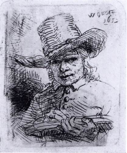 WikiOO.org - 백과 사전 - 회화, 삽화 Willem Drost - Self-Portrait
