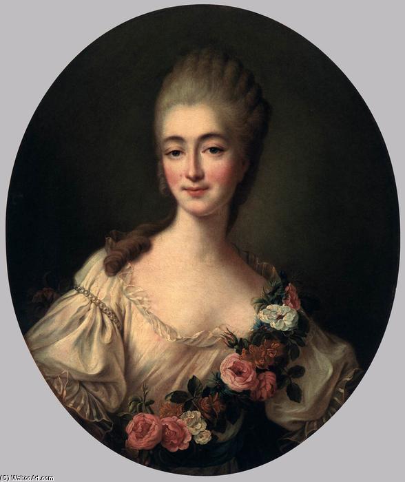 WikiOO.org - Encyclopedia of Fine Arts - Maľba, Artwork François Hubert Drouais - Jeanne Bécu, Comtesse du Barry