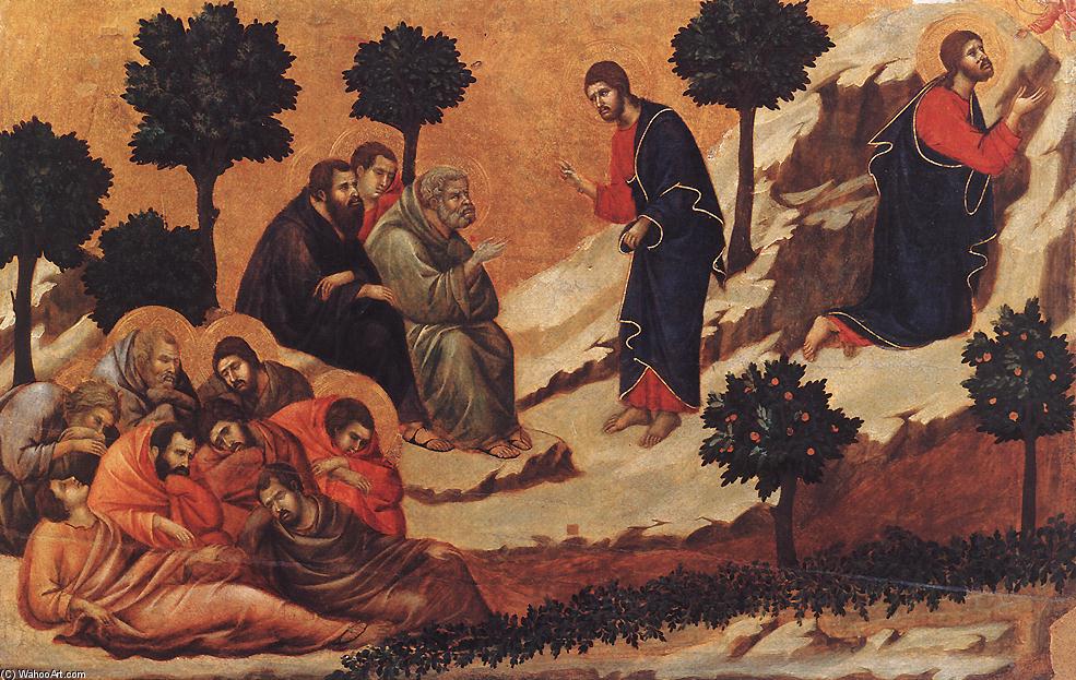 WikiOO.org - Encyclopedia of Fine Arts - Maleri, Artwork Duccio Di Buoninsegna - Agony in the Garden