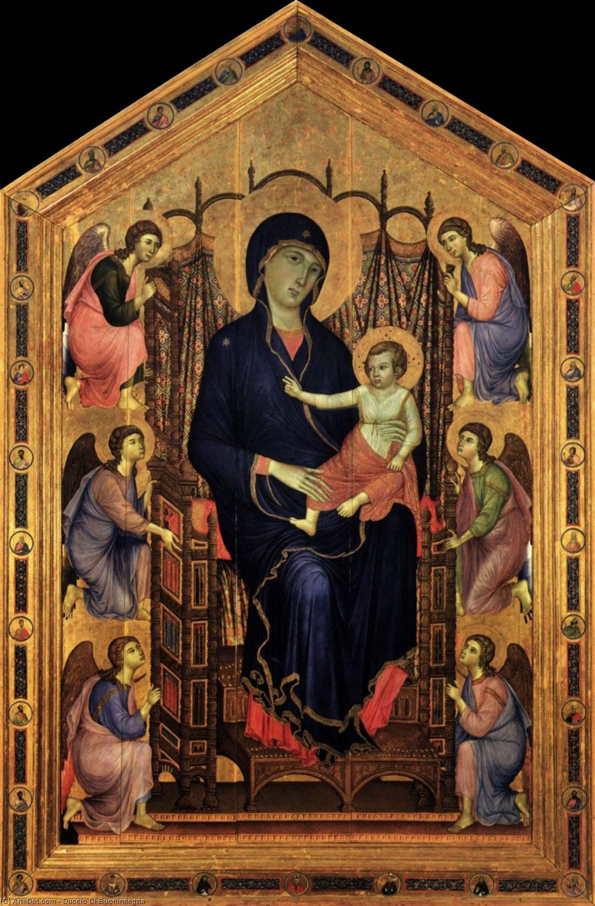 Wikioo.org - The Encyclopedia of Fine Arts - Painting, Artwork by Duccio Di Buoninsegna - Rucellai Madonna