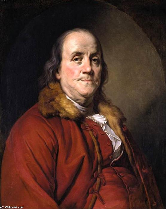 WikiOO.org - Енциклопедія образотворчого мистецтва - Живопис, Картини
 Joseph Siffred Duplessis - Portrait of Benjamin Franklin